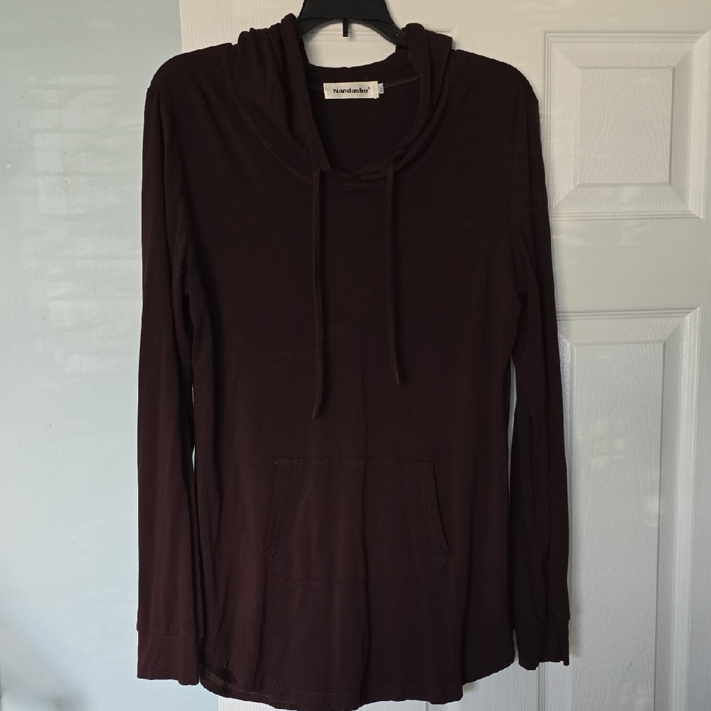 Women's Brown Hoodie Top
